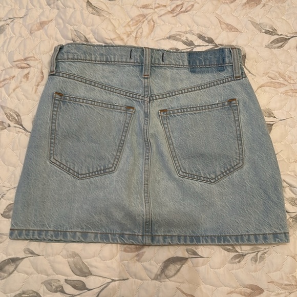 Abercrombie & Fitch Blue Mini Skirt Casual Denim - Picture 6 of 8